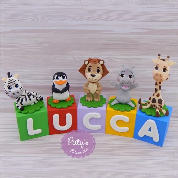 Cubos Decorados Madagascar (valor Unitário)
