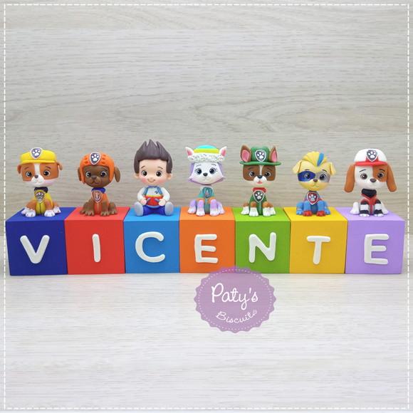 Cubos Decorados Patrulha Canina (valor Unitário)