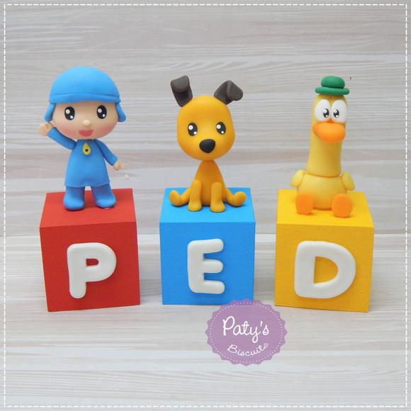Cubos Decorados Pocoyo (valor Unitário)