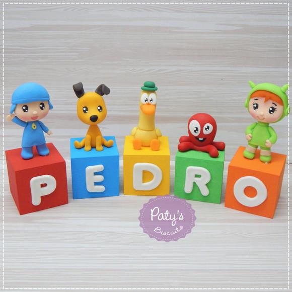 Cubos Decorados Pocoyo (valor Unitário)