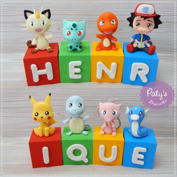 Cubos Decorados Pokémon (valor Unitário)