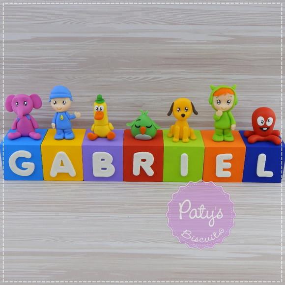 Cubos Decorados Pocoyo (valor Unitário)