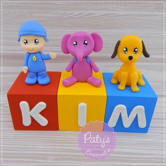 Cubos Decorados Pocoyo (valor Unitário)