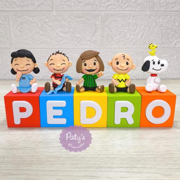 Cubos Decorados Snoopy e Charlie Brown (valor Unitário)