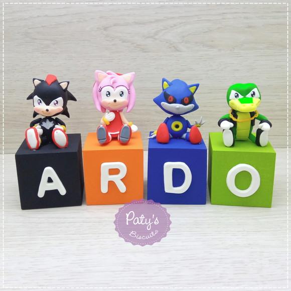 Cubos Decorados Sonic (valor Unitário)