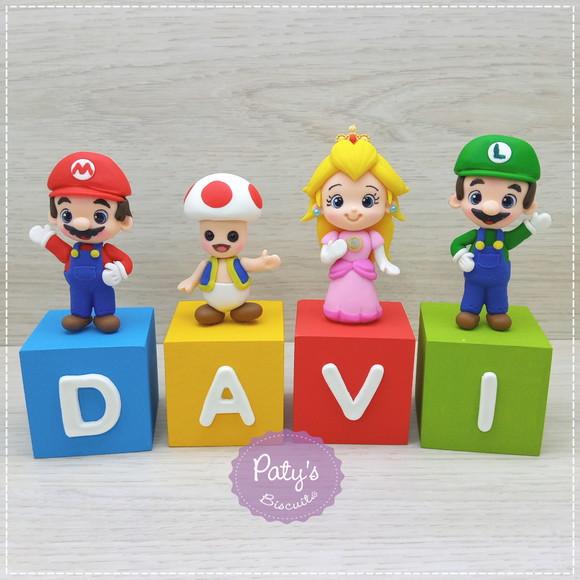 Cubos Decorados Super Mario Bros. (valor Unitário)
