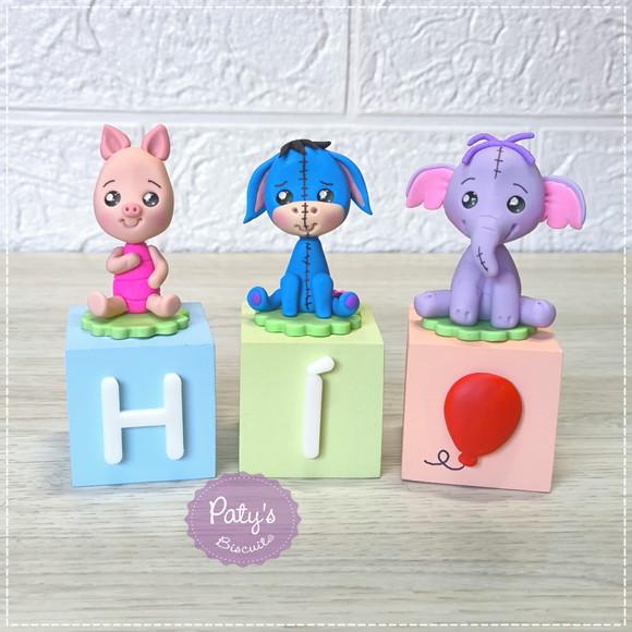Cubos Decorados Ursinho Pooh (valor Unitário)