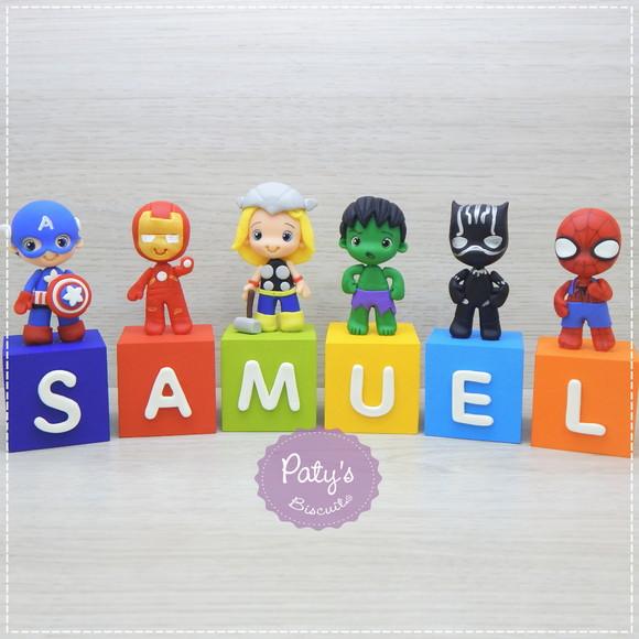 Cubos Decorados Vingadores (valor Unitário)
