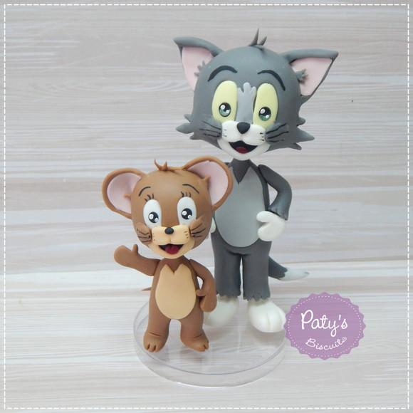 Kit Miniaturas + Vela Tom e Jerry