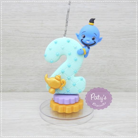 Kit Topo com Vela Aladdin e Jasmine