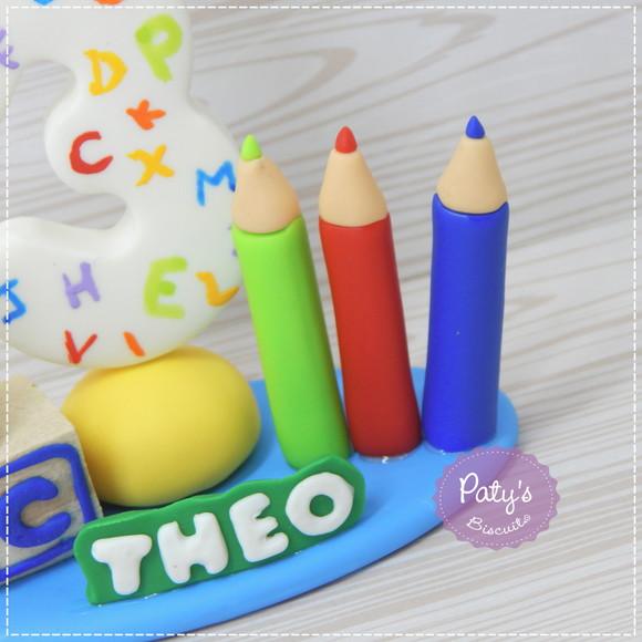 Mini Topo com Vela Abc