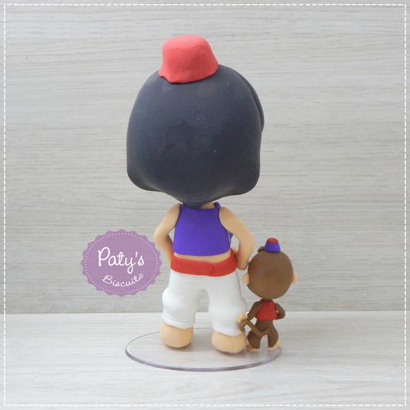 Miniatura / Topo de Bolo Aladdin e Abu (12cm)