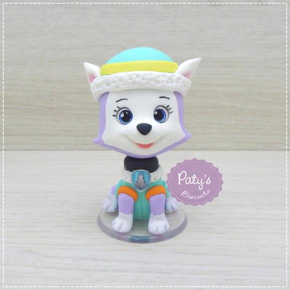 Miniatura / Topo de Bolo Everest 8cm - Patrulha Canina