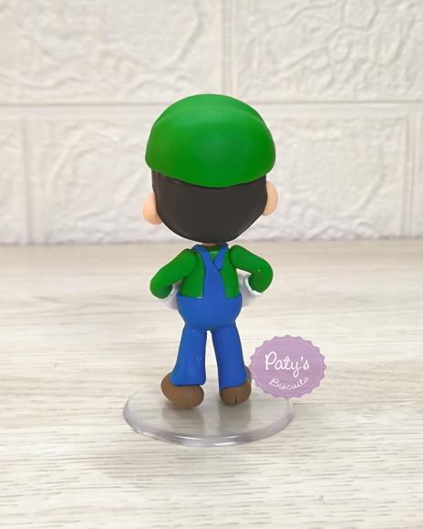 Miniatura / Topo de Bolo Luigi 8cm - Super Mario Bros.