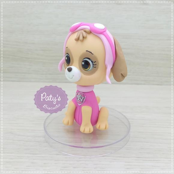 Miniatura / Topo de Bolo Skye 8cm - Patrulha Canina