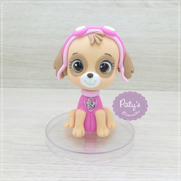 Miniatura / Topo de Bolo Skye 8cm - Patrulha Canina