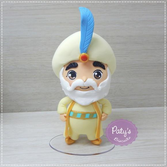Miniatura / Topo de Bolo Sultão - Aladdin (10cm)
