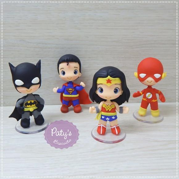 Miniatura Superman 8cm - Liga da Justiça/ Super Heróis