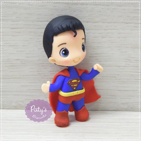 Miniatura Superman 8cm - Liga da Justiça/ Super Heróis