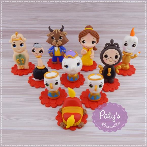 Miniaturas a Bela e a Fera 5cm (valor Unitário)