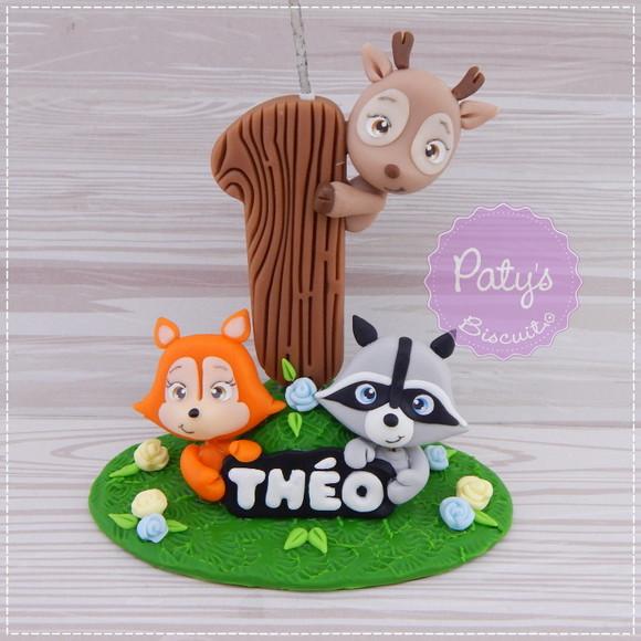 Topinho com Vela Bichinhos da Floresta / Woodland