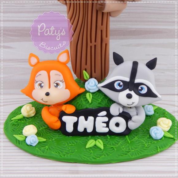 Topinho com Vela Bichinhos da Floresta / Woodland