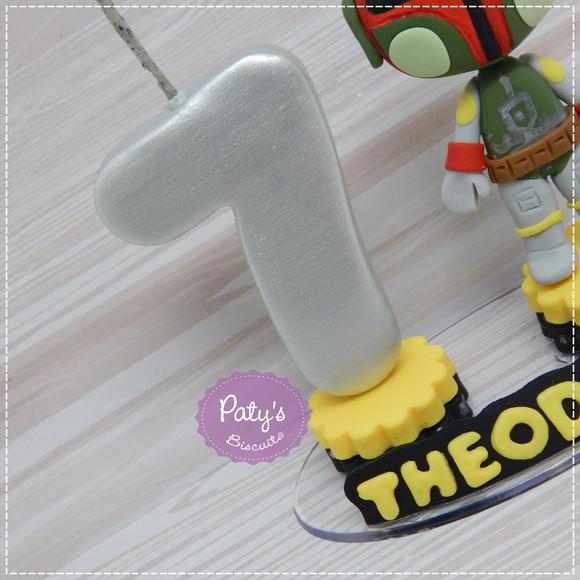 Topinho com Vela Boba Fett - Star Wars