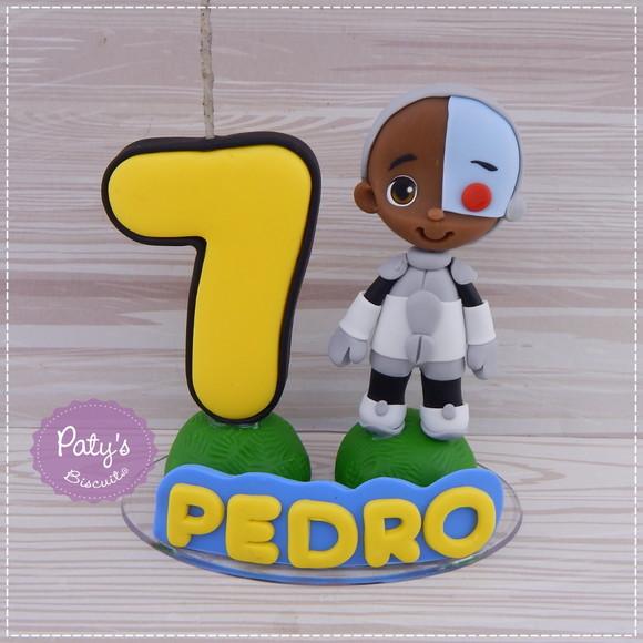 Topinho com Vela Ciborgue - Jovens Titãs em Ação