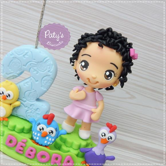 Topinho com Vela Galinha Pintadinha Mini