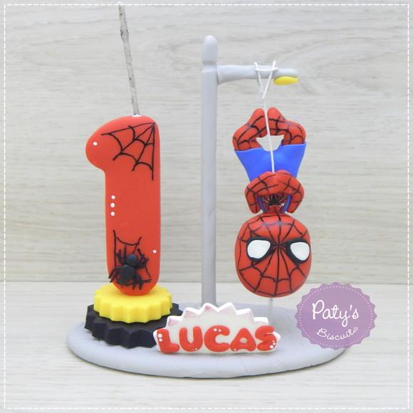 Topinho com Vela Homem-aranha Pendurado