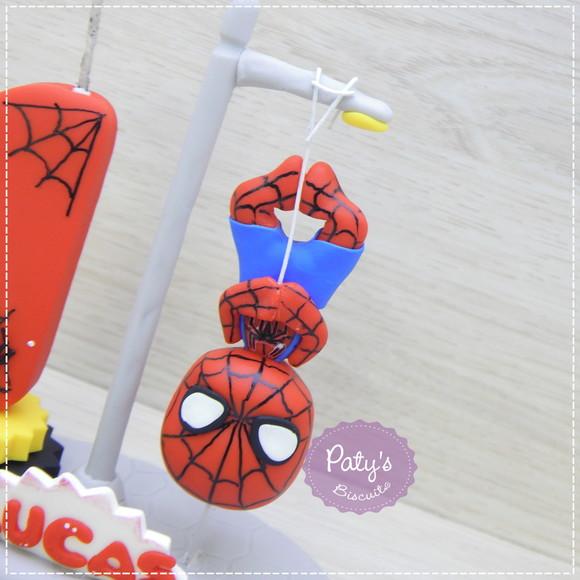Topinho com Vela Homem-aranha Pendurado
