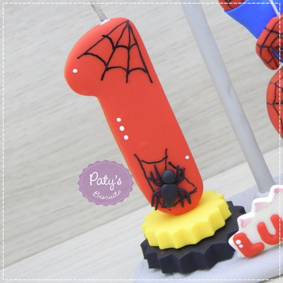 Topinho com Vela Homem-aranha Pendurado