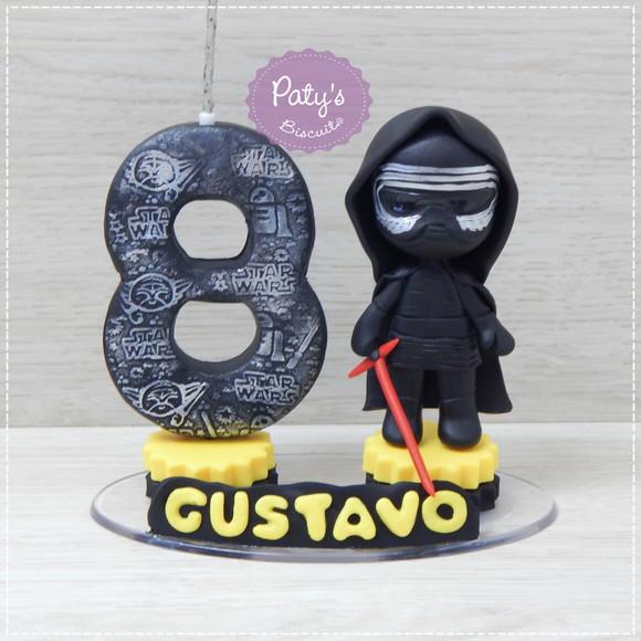 Topinho com Vela Kylo Ren - Star Wars