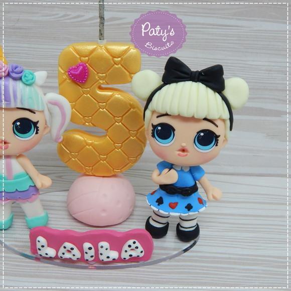 Topinho com Vela LOL Unicorn e Curious QT