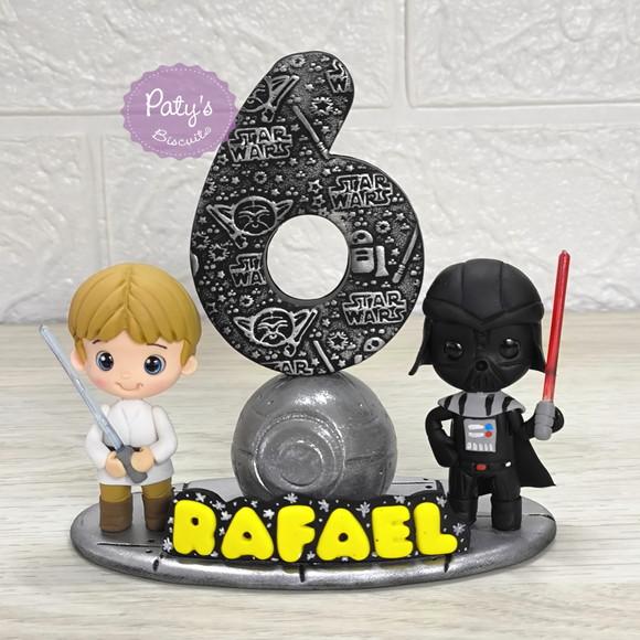 Topinho com Vela Luke e Darth Vader - Star Wars
