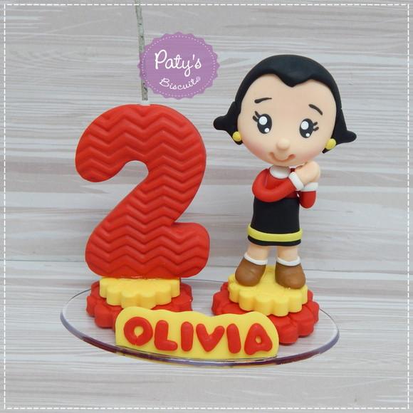 Topinho com Vela Olívia Palito - Popeye