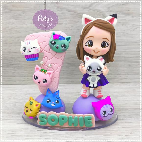 Topinho com Vela Personalizado a Casa Mágica da Gabby