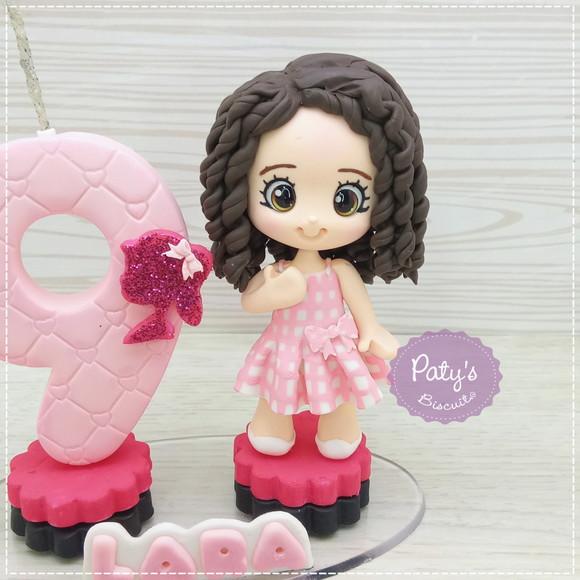 Topinho com Vela Personalizado Barbie