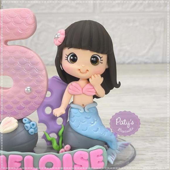 Topinho com Vela Sereia Personalizada