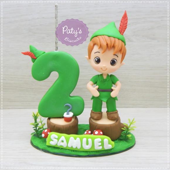 Topinho com Vela Peter Pan