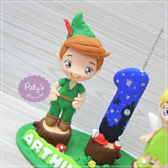 Topinho com Vela Peter Pan e Sininho