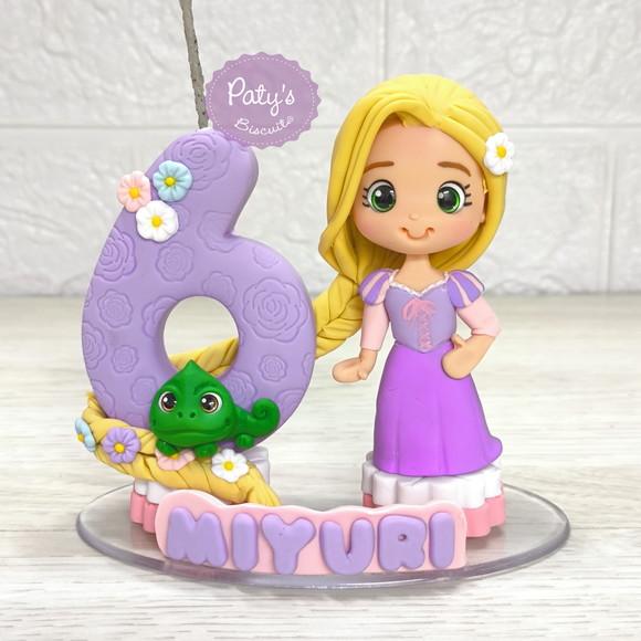 Topinho com Vela Rapunzel e Pascal - Enrolados
