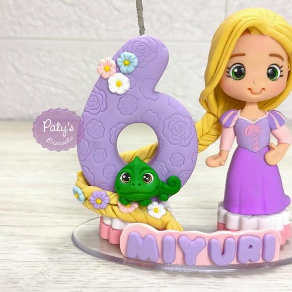 Topinho com Vela Rapunzel e Pascal - Enrolados