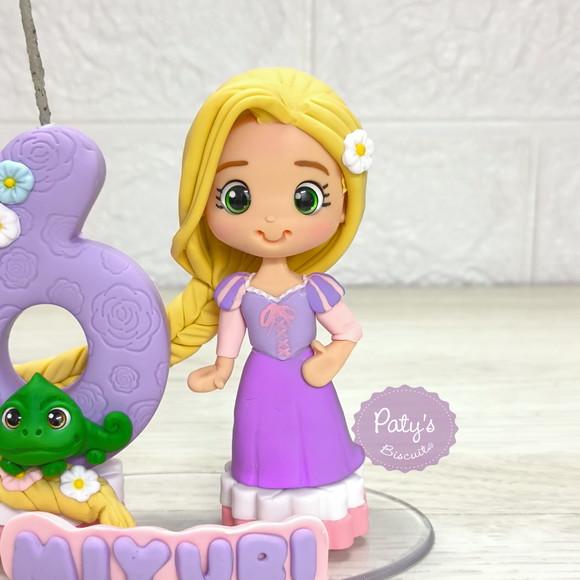 Topinho com Vela Rapunzel e Pascal - Enrolados