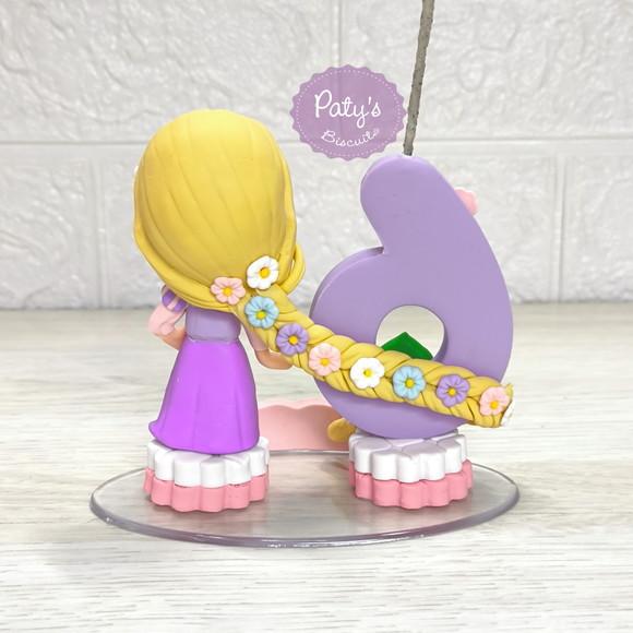 Topinho com Vela Rapunzel e Pascal - Enrolados