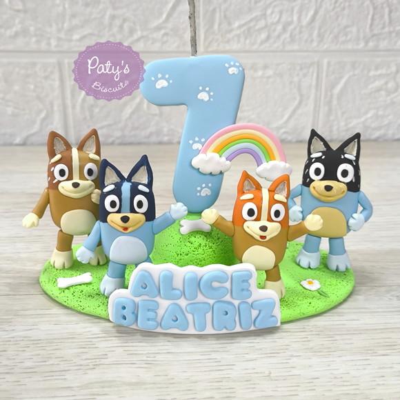 Topo Cenário Bluey, Bingo e Família