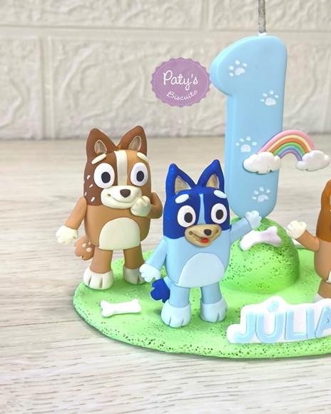 Topo Cenário Bluey, Bingo e Família