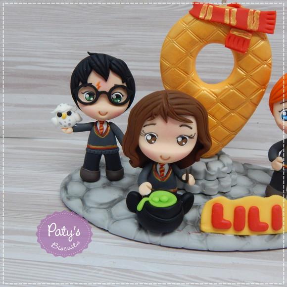 Topinho com vela Harry, Rony e Hermione - Harry Potter