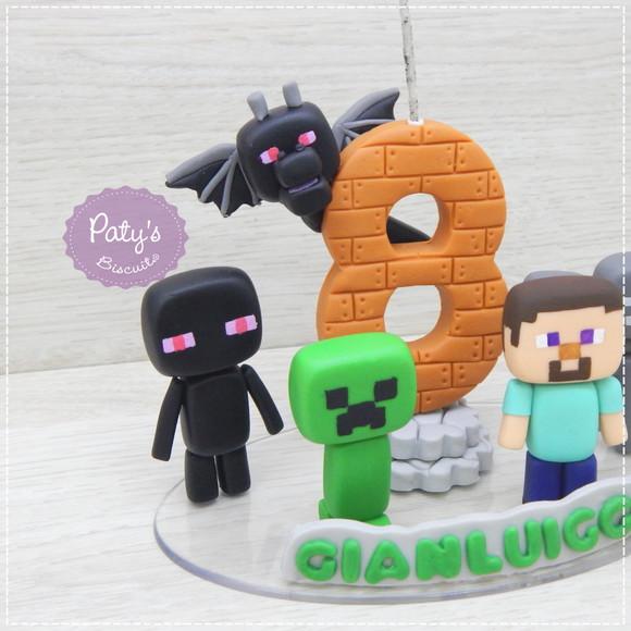 Topo Cenário Minecraft (5 personagens)