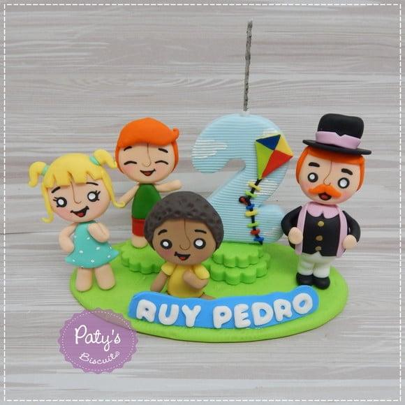 Topinho com vela Mundo Bita (4 personagens)